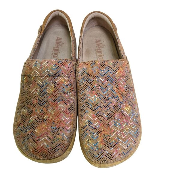 Alegria Keli Ric Rack Tan Professional Clogs Shoes Size 8-8.5 - Picture 4 of 11